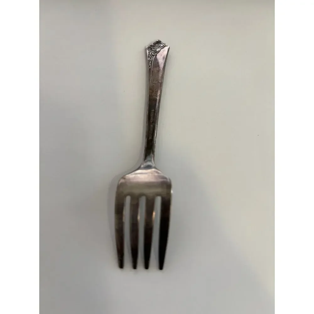 Vintagr Oneida Heirloom Sterling Silver Damask Rose 4